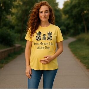 Next Level Graphic Even Miracles Take a Little Time Size M